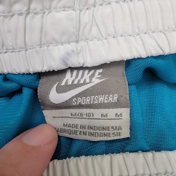 Nike Turquoise Shorts M Drawstring Lined Sporty - Picture 5 of 9